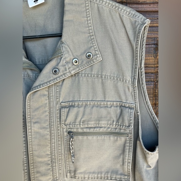 Columbia Sportswear Fishing Vest Hunting multi-Pockets khaki Mens Large Tactical - Picture 3 of 6